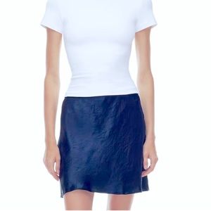 NWT Aritzia Babaton new slip satin mini skirt